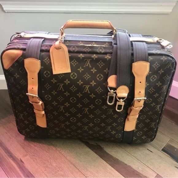 Authentic Louis Vuitton‎ Monogram Satellite 53 Trunk Case EVC - Picture 1 of 14